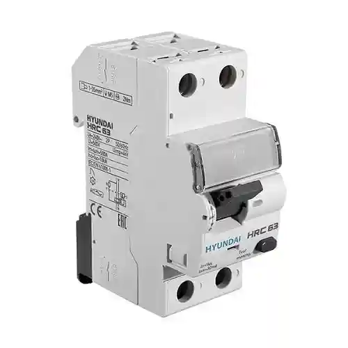 کلید محافظ جان 16 تا 40 آمپر حساسیت 30mA تک‌پل هیوندای