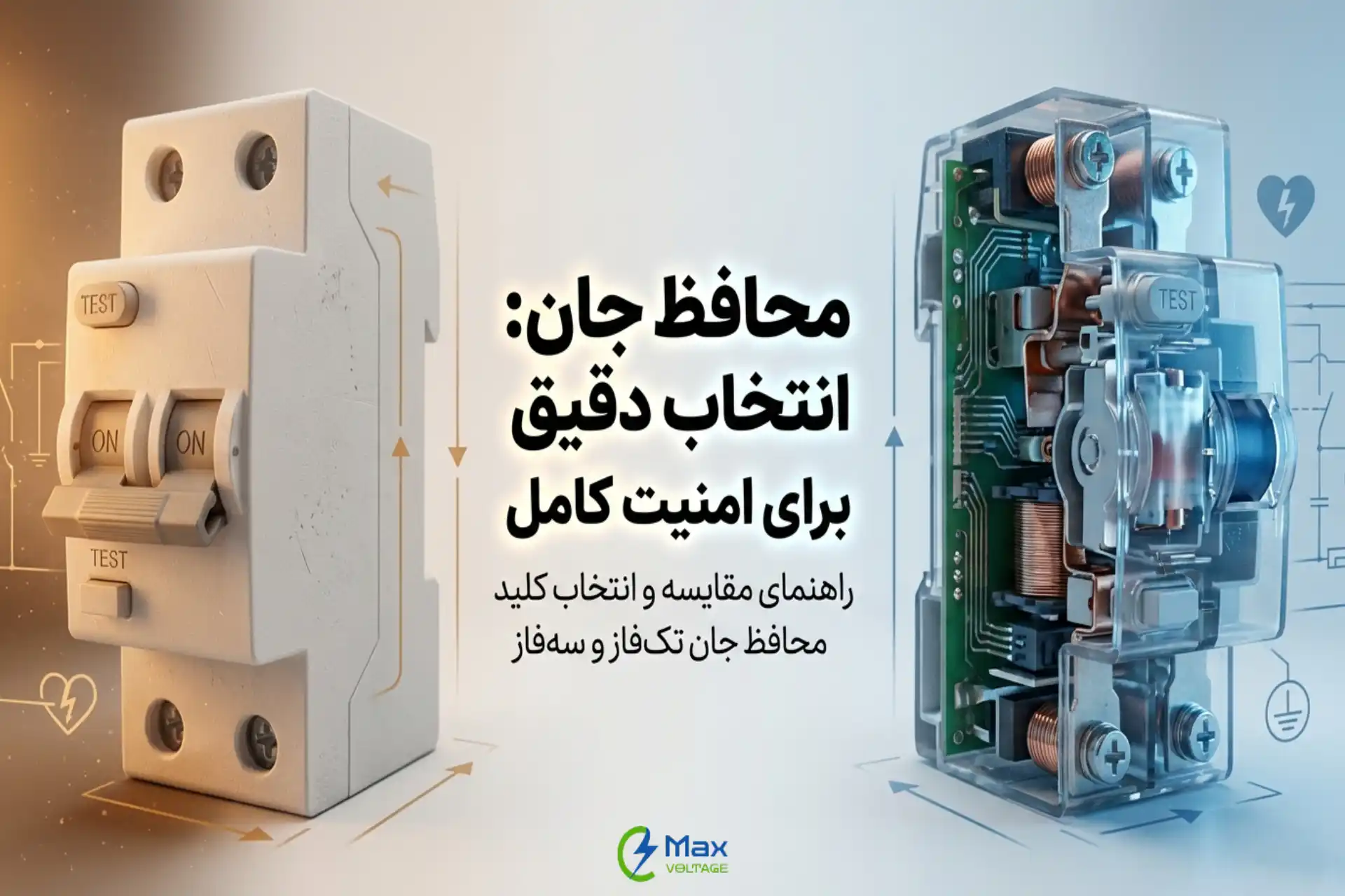تفاوت کلید محافظ جان تک‌فاز و سه‌فاز